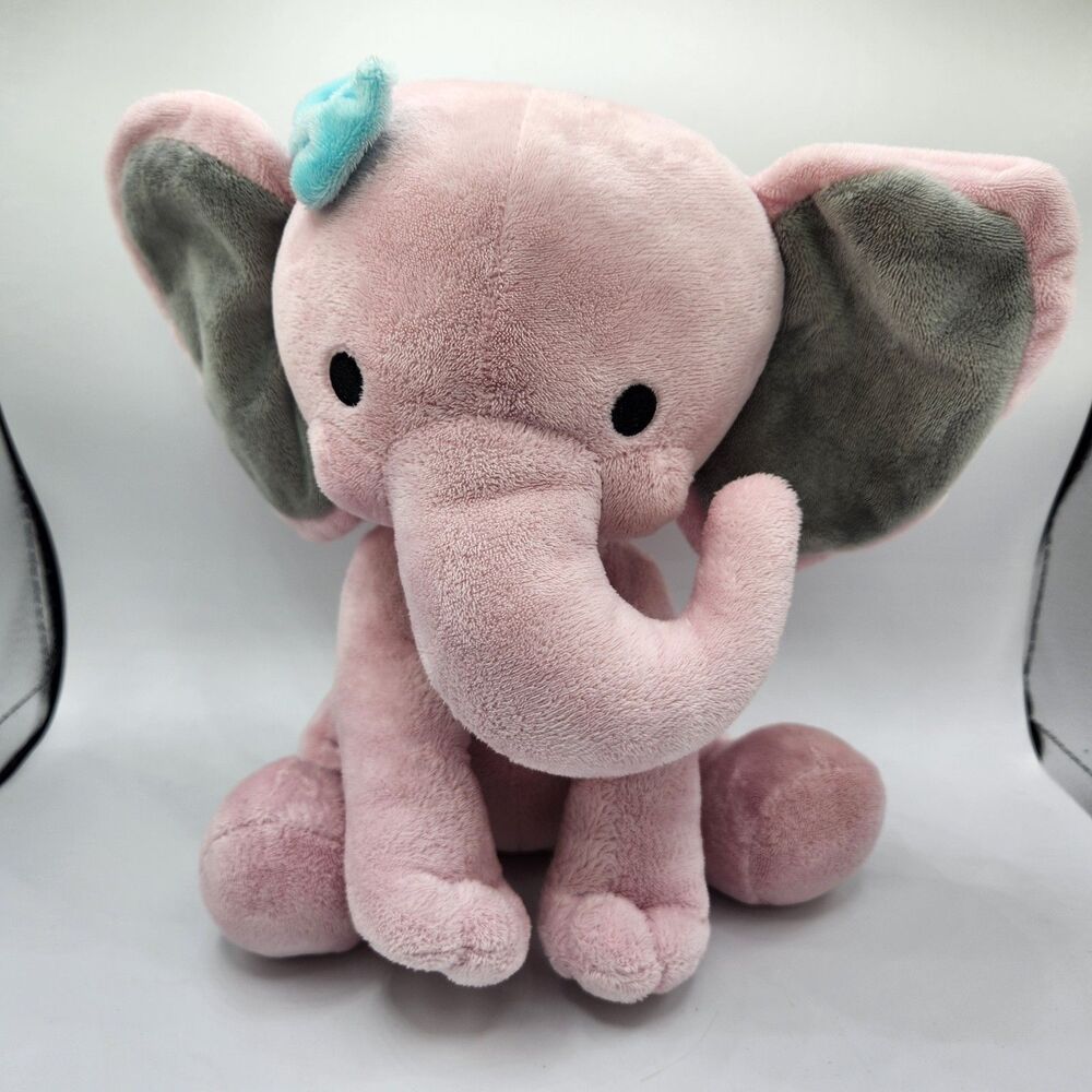 Bedtime Originals Twinkle Toes Hazel Pink Elephant Plush Stuffed Animal